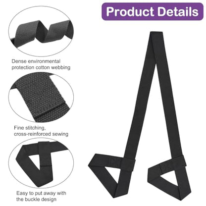 2 Pcs Yoga Mat Carrier Strap, Yoga Mat Strap for Carrying, Adjustable Yoga Mat Multi-Purpose Straps Carrier Strap Yoga Sling for Yoga Mat Exercise