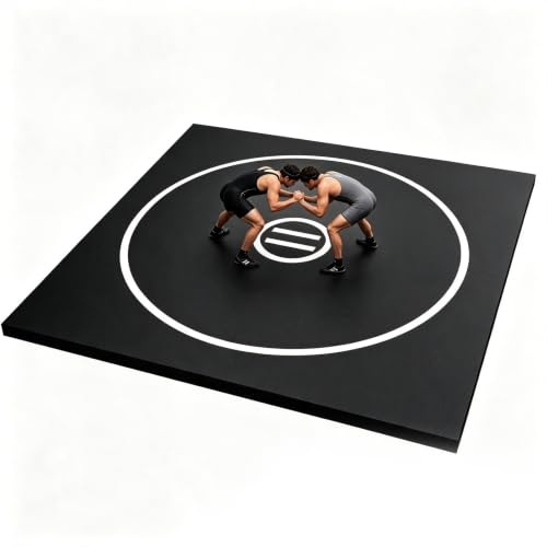 Wrestling Mat Large 10ft for Home Workout Exercise - color: Black, size: 10ft*10ft/3*3m