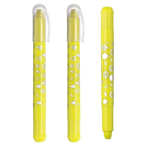 PATIKIL Gel Crayons, 3PCS Watercolor Crayons Silky Water Soluble Twist Bulk for Artists Coloring Drawing Painting, Lemon Yellow Crayon - color: Lemon Yellow