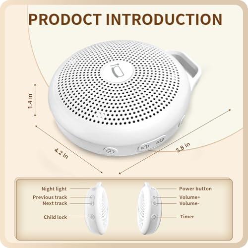 Portable Tibetan Singing Bowl Machine -Sound Bowwith Over 10 Meditation Noises, Crystal Healing, Chakra Healing, Spiritual Mindfulness and Sound Therapy, Yoga Women/Men