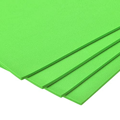 uxcell Green EVA Foam Sheets 10 x 10 Inch 3mm Thickness for Crafts DIY Projects, 4 Pcs - color: Green