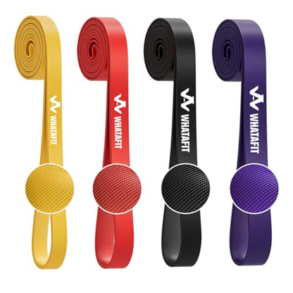 WHATAFIT Resistance Bands, 5 Level Pull Up Assistance Bands for Working Out - color: 2.3-38.6kg(5-85파운드) 컬러풀