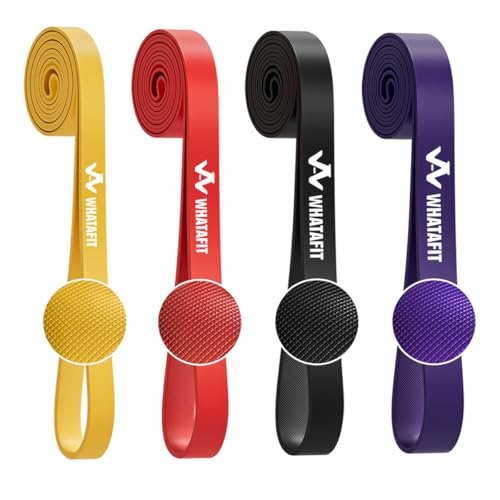 WHATAFIT Resistance Bands, 5 Level Pull Up Assistance Bands for Working Out - color: 2.3-38.6kg(5-85파운드) 컬러풀