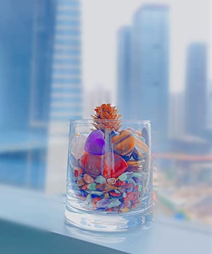 QINJIEJIE 5 PCS Crystals Natural Heart Pocket Stones Healing Crystals - color: Multi-colored - 5pcs Crystal