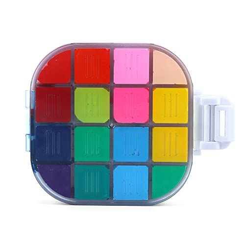 Transon Paint Saver Storage Palette Box 16well Portable Airtight Moisturizing White - color: White