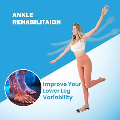 Single Leg Foot Board - Ankle & Foot Exerciser Strengthener, Physical Therapy for Sprained Ankles, Foot Stretcher for Plantar Fasciitis