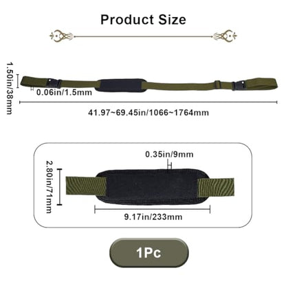 GORGECRAFT Adjustable Carrying Strap Beach Chair Backpack Anti-Slip Shoulder Carry Straps Replacement Universal for Foldable Bikes Scooter Camping Backpacking Picnics Outdoor Olive Green 106-176cm - color: Dark Olive Green