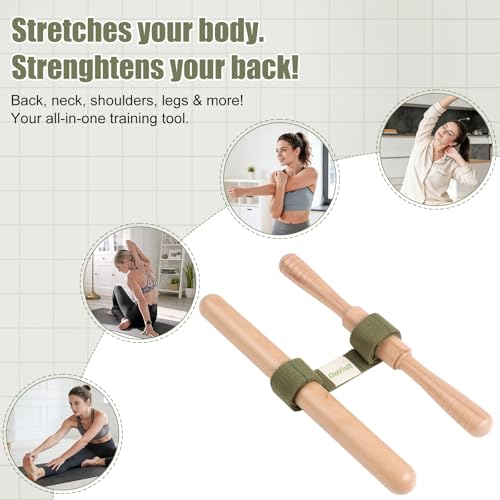 Innovative Muscle Stretching Device,Adjustable Length Hamstring Stretcher, Bring Flexibility, Pain Relief, Entire Body Easily Perform Yoga and Stretching at Home, Office, Gym