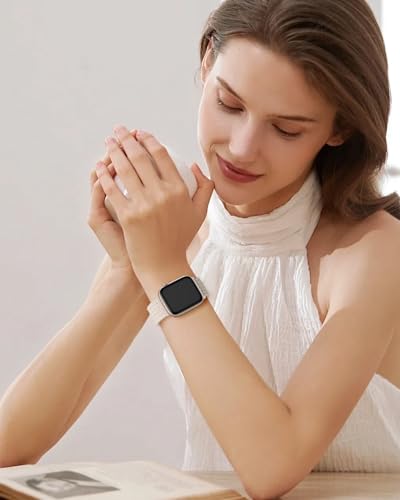 Braided Stretchy Magnetic Band Compatible with Apple Watch Bands Women Men - color: Green Gray, size: 38mm/40mm/41mm/(42mm-series 11 10)
