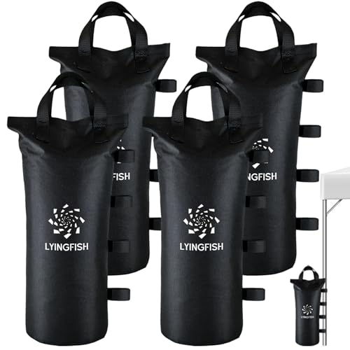 Sand Bags for Canopy Legs - Portable Tent Weights Set of 4, Canopy Weights Sand Bags for Weight, Sandbags Heavy Duty Windproof Anchors for Pop Up Tent, Outdoor Events & Market Stalls (4X32LBS) - size: 4X32LBS