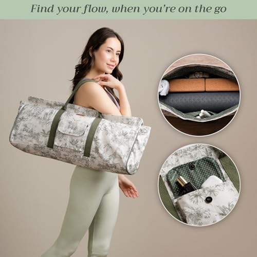 Maison d' Hermine Yoga Mat Duffle Bag Gym Tote Yoga Mat Carry Bag - color: Savana Jouy, style: Yoga Mat Tote