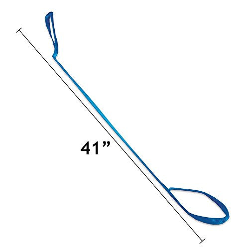 Rehabilitation Advantage 41-Inch Leg Lifter with Hand Strap and Foot Loop | Rigid Mobility Aid For Wheelchair, Hip or Knee Replacement Surgery Recovery