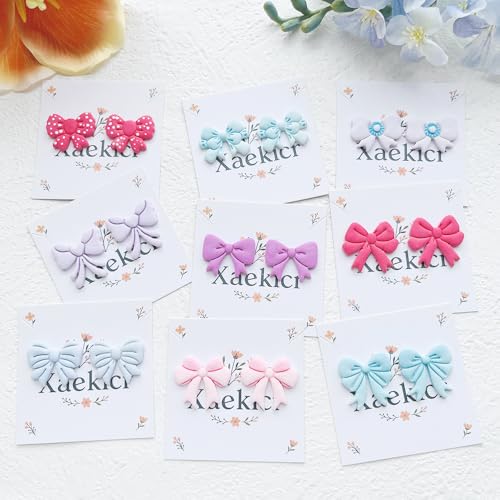 11-Piece Bow Shape Clay Cutters Set - Pink Craft Stencils for DIY Modeling Compound, Polymer Clay, and Scrapbooking, Creative Design Tools for Hobbyists and Makers - color: I color
