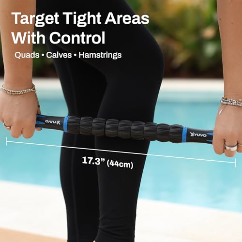 6-in-1 Foam Roller Set - 18" High Density Trigger Point Back Roller
