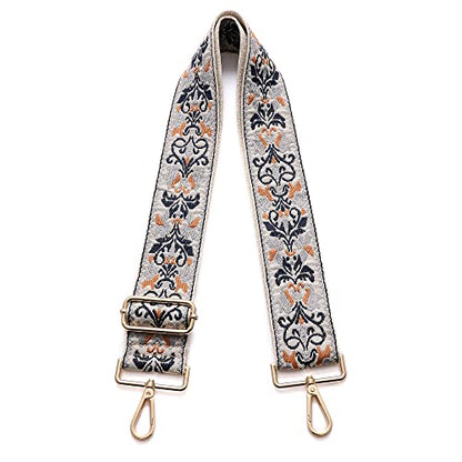 S-Jacorry Purse Strap Replacement Crossbody Wide Shoulder Strap Adjustable Canvas Straps Handbag Strap Replacement Belts - color: Gold Buckel-431