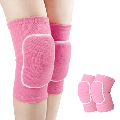 YYaaloa Knee Pads for Women, Soft Dance Knee Pads Wrestling Knee Pads Volleyball, Dancing, Football, Yoga, Basketball, and Skating Work Flexible Elastic Knee Support (Pink, Small) - color: Pink, size: Small