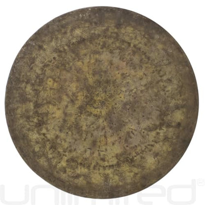 Unlimited Atlantis Gongs - Includes Gong, Mallet & Rope/Unlathed Bronze Gong W/Ancient Look/For Sound Healing, Meditation, & Yoga - size: 16"