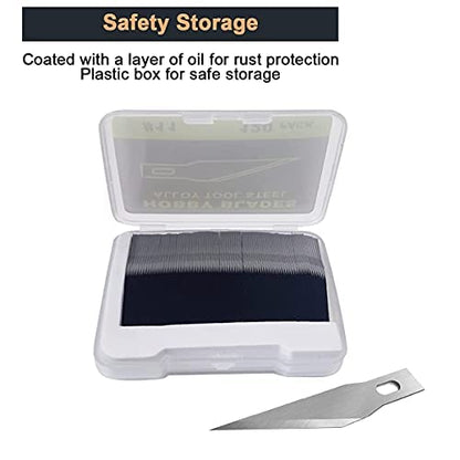 #11 Hobby Knife Blades(Pack of 120),Art Blades Cutting Tool with Storage Case for Craft, Hobby, Scrapbooking, Stencil - size: #11-120pcs