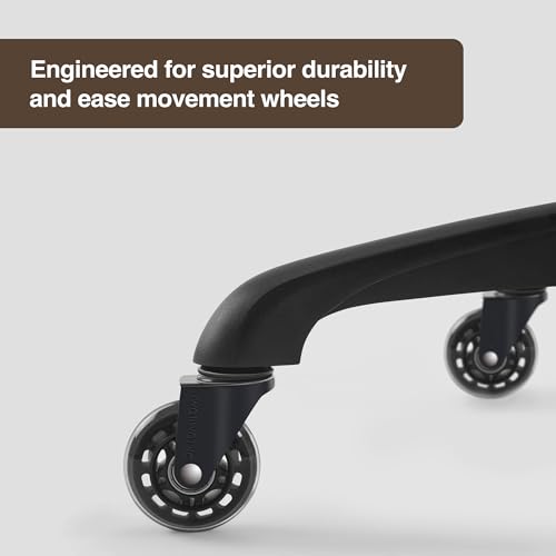 Ergonomic Saddle Chair, Adjustable Rolling Stool with Forward Tilt - color: Black