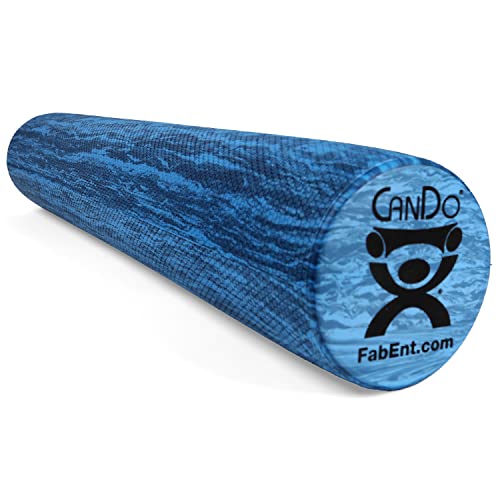 CanDo Blue Marble High Density EVA Foam Roller For Muscle Restoration, Massage Therapy, Sport Recovery, And Physical Therapy. 6" x 36", Round - size: 6" X 36", style: Round