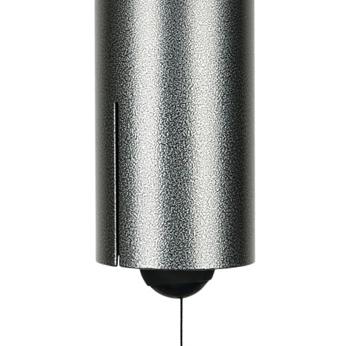 Woodstock Chimes Heroic Windbell Wind Chime for Outside 24" Medium Grey,Deep Tone Sound, Outdoor Decor for Patio, Porch, Garden HWMAS