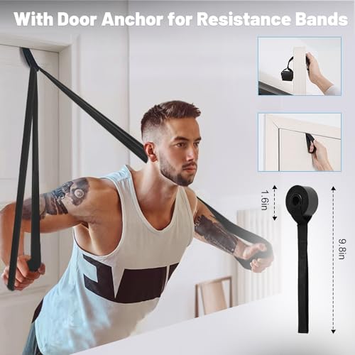 Pull Up Bands, Resistance Bands Set, Exercise Workout Bands for Men & Women, Ideal for Body Stretching, Physical Therapy and Muscle Training - color: Green&Black