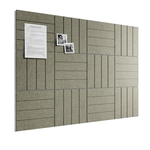 Bumusty 48" x 36" Large Cork Board Alternative, Earth Brown - color: Earth Brown, size: Bold-stripe 12-pack