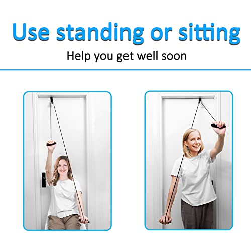 Shoulder Pulley Over The Door Physical Therapy System - color: Black