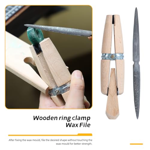 Jewelry Wax Ring Sizer Carving Tool Kit Ring Wax Making Mold Kit Lost Wax Casting Supplies Included Ring Sizer Mandrel Measurer Tool Jewelry Wax Tube Jewelers Wax Saw Frame Wax File Ring Clamp