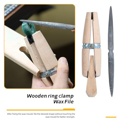 Jewelry Wax Ring Sizer Carving Tool Kit Ring Wax Making Mold Kit Lost Wax Casting Supplies Included Ring Sizer Mandrel Measurer Tool Jewelry Wax Tube Jewelers Wax Saw Frame Wax File Ring Clamp