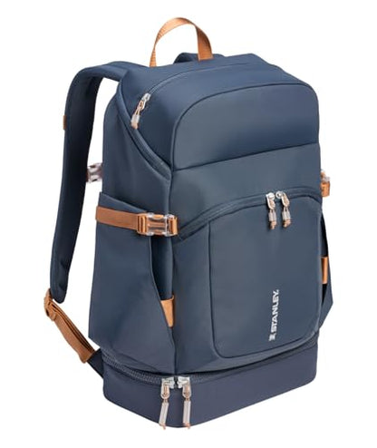 STANLEY Vitalize Backpack | Gym, Work & Travel Bag with Laptop Sleeve | Expandable Bottom Compartment | Tumbler & Water Bottle Pockets | Durable Recycled Fabric | Twilight - color: Twilight, size: Backpack