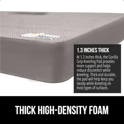GORILLA GRIP® Extra Thick Foam Kneeling Pad for Gardening, 17.5x11 Gray - color: Gray