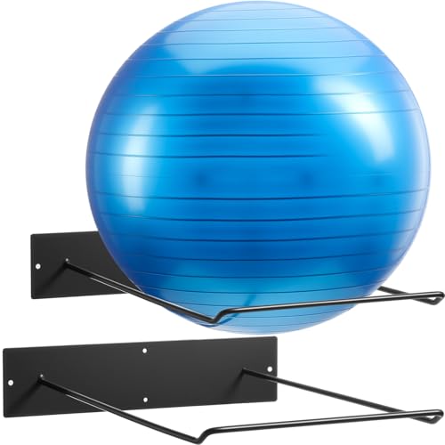 Threan Wall Mounted Yoga Ball Holder Large Yoga Ball Holder