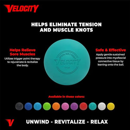 Velocity Lacrosse Balls - 9가지 색상 선택 가능, 1, 2, 3, 6, 18, 60, 120 (케이스) 팩 - color: 블랙., size: 1 Ball, style: 연습용 공