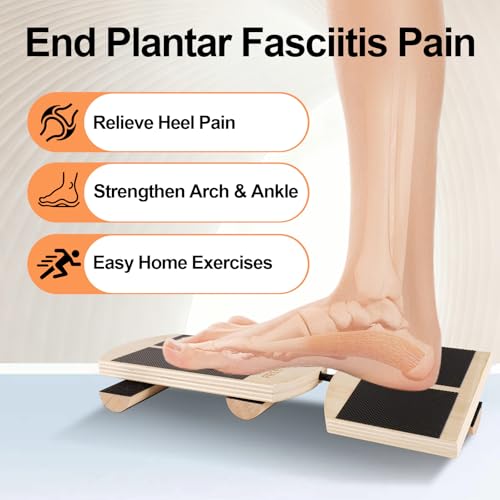 Ankle Balance Board for Plantar Fasciitis & Foot Pain | Non-slip, adjustable balance board for foot pain relief, ankle & calf strengthening. Ideal for home gym and physical therapy.