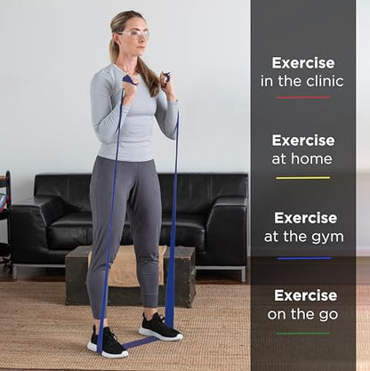 THERABAND Resistance Band, Exercise Workout, Physical Therapy, Blue, 6 Ft - color: Blue - Extra Heavy, size: 1 Count