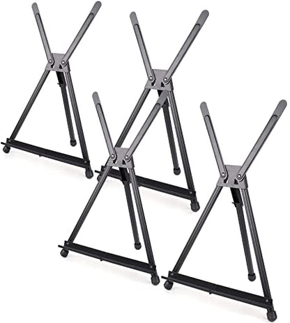 Tosnail 4 Pack 22 Inches Art Easel Stand Tabletop, Aluminum Display Stand, Photo Holder Display Stand for Artist, Students, Adults, Kids Painting