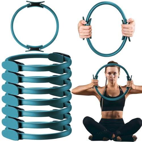 Syhood Pilates Ring 11. 81 Inch Pilates Circle Yoga Ring Magic Lightweight Flexible Workout Equipment for Fitness Physical Therapy Resistance Exercise Arms Legs - color: Green