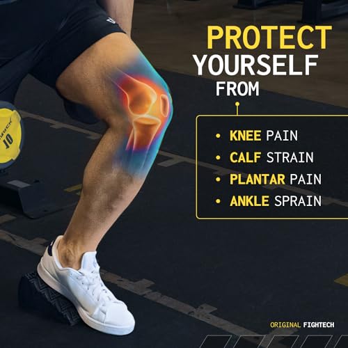 Squat Wedge Block for Elevated Heel Squats and Deadlifts - Improve Mobility, Balance, and Strength - Non-Slip, Versatile Trainer Aid