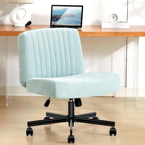 Criss Cross Chair,Thick Padded Cross Legged Office Chair,Mint Green - color: Mint Green