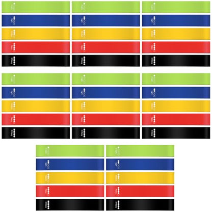 40 Pcs Fitness Resistance Band Sets Bulk with Storage & Carry Bag