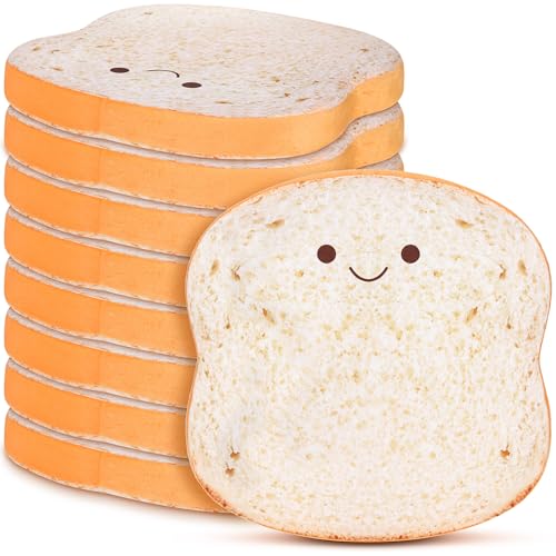 8 Pcs Toast Floor Cushions for Kids Classroom, Cute Floor Pillows