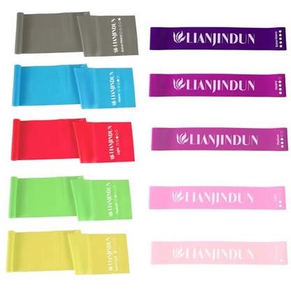 lianjindun 10 Pcs Professional Resistance Bands