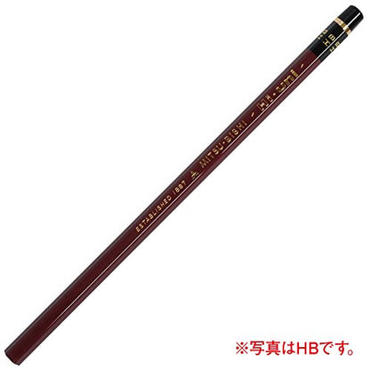Uni Wooden Pencil, 6B, Box of 12 (HU6B) - style: 6B