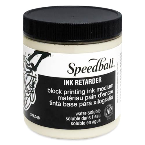 Speedball 8oz 236ml Water-Soluble Ink Retarder, Slows Ink Drying Time, Block Printing, Lino Printing, Screen Printing, Art Print Making Accessories, for Art Craft Kit Printing Set - size: 8 fl oz