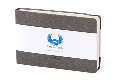 Leda Art Supply Pocket Landscape-Shaped Sketchbook, 5.5 inches x 3.3 inches, Lays Flat Flexible Sketch Book for Artists, Ideal for Ink, Water Color, Pen, Pencils, Size: Small Landscape - size: Landscape Small