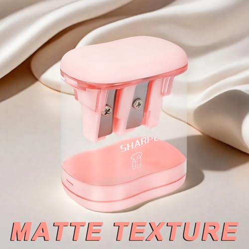 Manual Pencil Sharpener, 12 Pack, Dual Holes for School Office | Snap-on Lid, Compatible with Standard and Jumbo Pencils