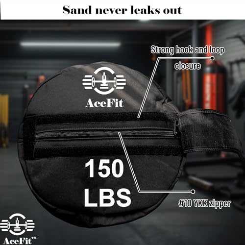 Acefit Training Sandbag for Working Out| Heavy Duty Workout Sandbags| Weights Sand Bags for Training, Exercise| Military Conditioning, Fitness, Cross-Training & Strength Training - size: 100 LB