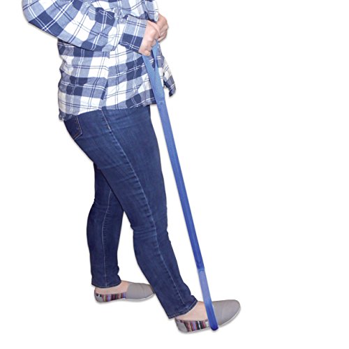 Rehabilitation Advantage 41-Inch Leg Lifter with Hand Strap and Foot Loop | Rigid Mobility Aid For Wheelchair, Hip or Knee Replacement Surgery Recovery