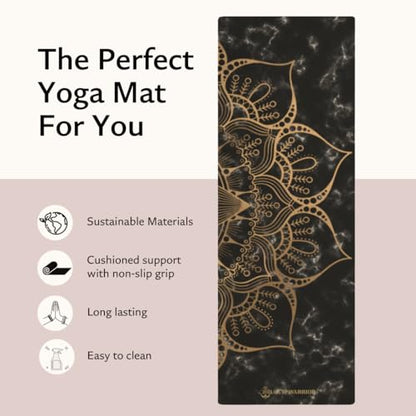 Shakti Warrior Pro Hemp Mat, Non Slip, 72 x 24 Inch, 3mm Thick - color: Sahasrara